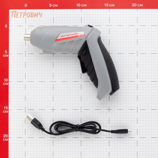 Аккумуляторная отвертка аккумуляторная Интерскол ОА-3,6 3,6 В 1,5 Ач Li-Ion 1 АКБ и ЗУ (729.1.0.00)