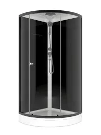 Душевая кабина Domani-Spa Simple низкий поддон 90x90 см цвет черный