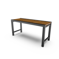 Скамья Loft 38x38x47 см дерево/сталь черная