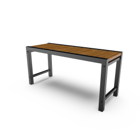 Скамья Loft 38x38x47 см дерево/сталь черная