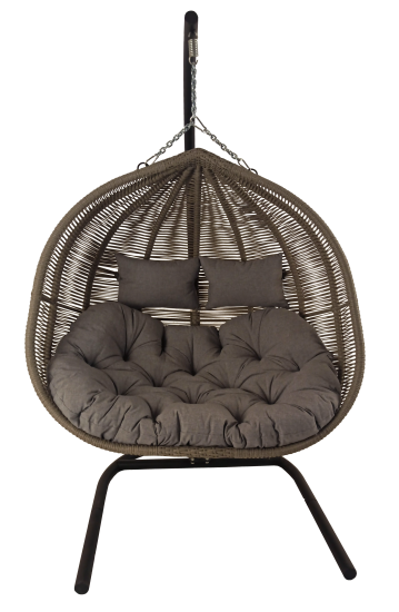 Кресло подвесное Nuar сталь серый