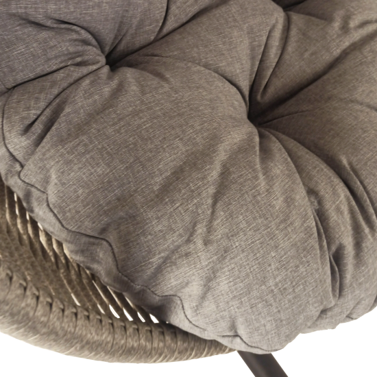 Кресло подвесное Nuar сталь серый