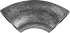 Отвод 90° 25x25 мм сталь