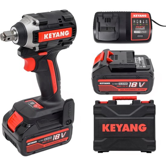 Бесщеточный аккумуляторный ударный гайковерт KEYANG IW20BLH-315 (Set)