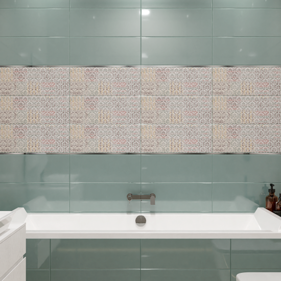 Плитка настенная Azori Brillo Oliva 20.1x50.5 см 1.52 м² глянцевая цвет зеленый