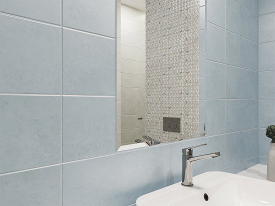 Плитка настенная Azori Trent Mar 20.1x50.5 см 1.52 м² матовая цвет голубой