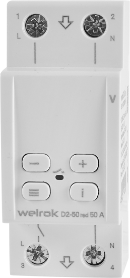 Реле напряжения Welrok D2-50 цвет красный