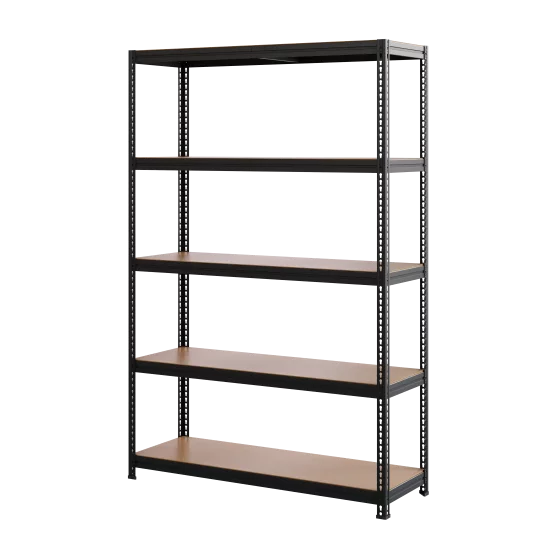 Стеллаж металлический 5 полок 180x120x40 см цвет черный нагрузка на полку 170 кг
