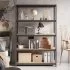 Стеллаж металлический 5 полок 180x120x40 см цвет черный нагрузка на полку 170 кг