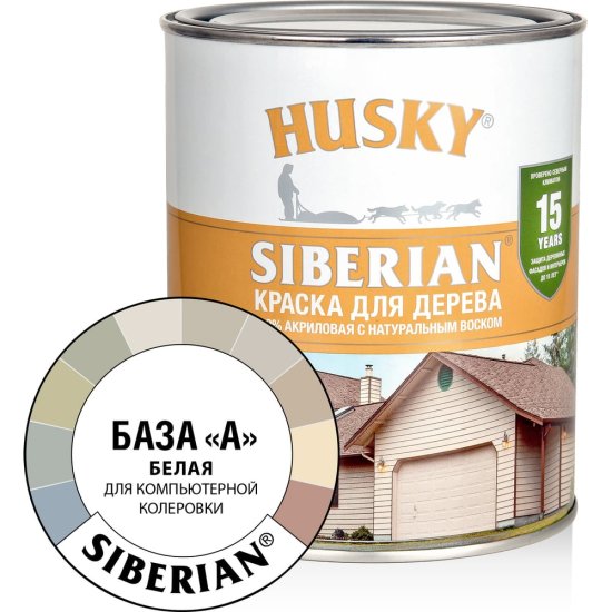 Акриловая краска для дерева HUSKY SIBERIAN