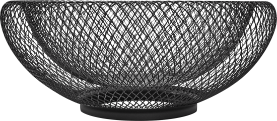 Корзина для фруктов 25 см металл черный