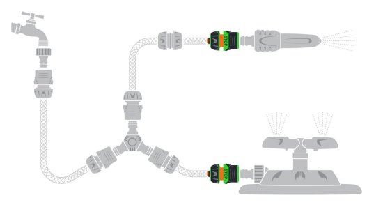 Коннектор для шланга с автостопом Amigo 79110 1/2