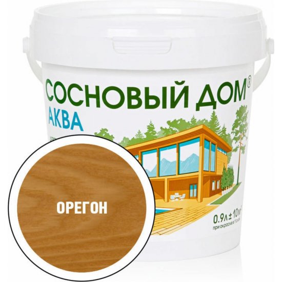 Акриловый декоративный антисептик для дерева ЗАО Декарт «Сосновый Дом» АКВА