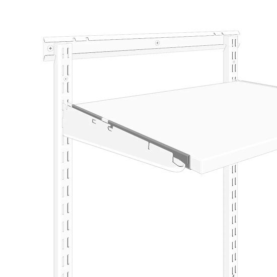 Комплект крепления полки Титан-GS 33x2x3.2 см металл цвет белый