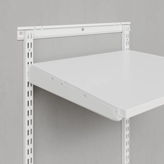 Комплект крепления полки Титан-GS 33x2x3.2 см металл цвет белый