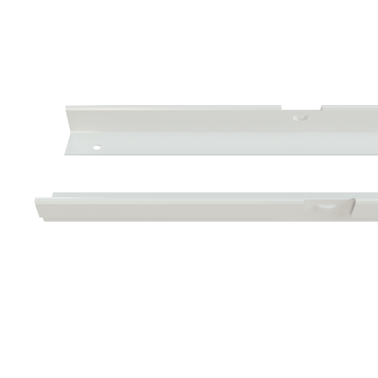 Комплект крепления полки Титан-GS 33x2x3.2 см металл цвет белый