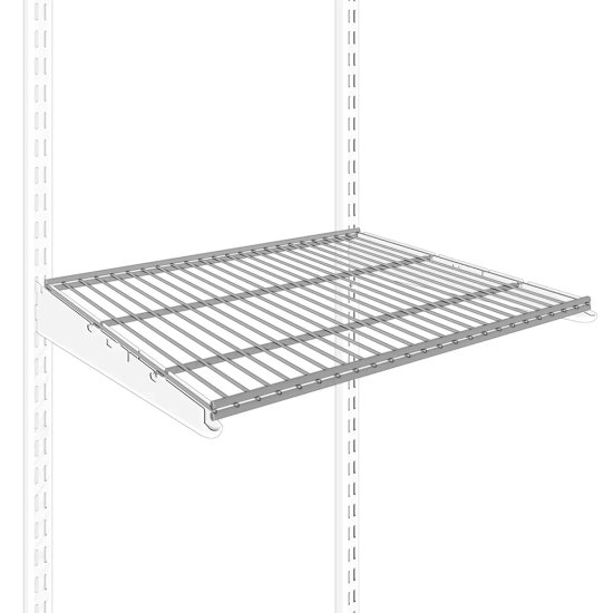 Полка сетчатая 46.3x40.6 см металл цвет белый