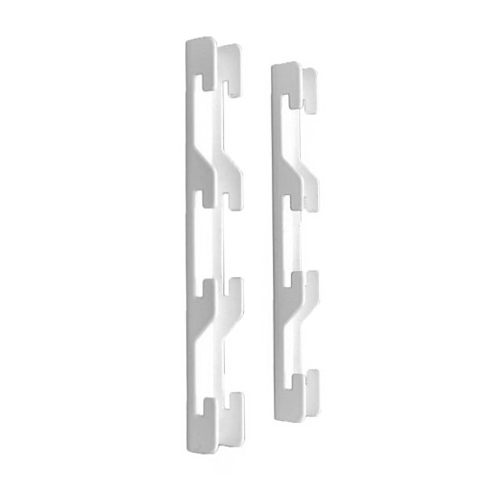 Переходник для стойки 11.2x2.4x1.2 см металл цвет белый