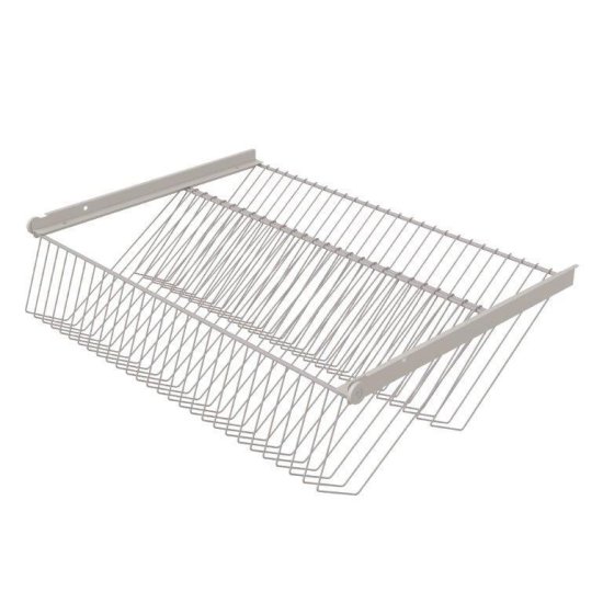 Полка для обуви выдвижная Титан-GS 90x18.1x44 см металл цвет белый