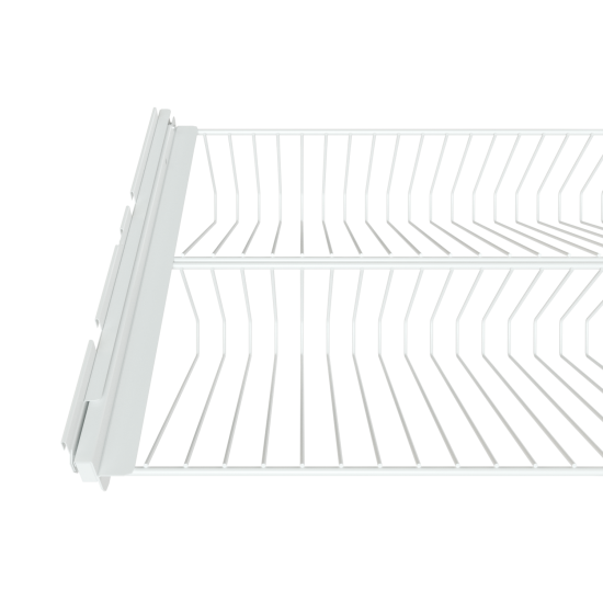 Полка для обуви выдвижная Титан-GS 90x18.1x44 см металл цвет белый
