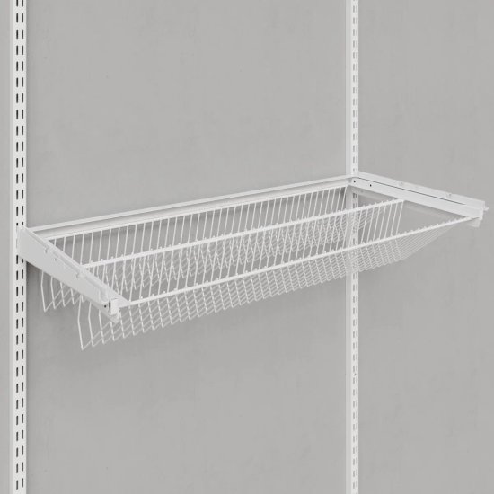Полка для обуви выдвижная Титан-GS 90x18.1x44 см металл цвет белый