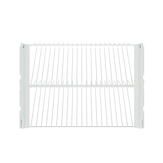 Полка для обуви выдвижная Титан-GS 90x18.1x44 см металл цвет белый