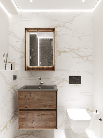 Раковина Florentina Белла 65 см цвет серый