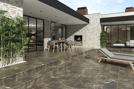 Ступень угловая Nevada Emperador 33x33 см цвет коричневый 1 шт.