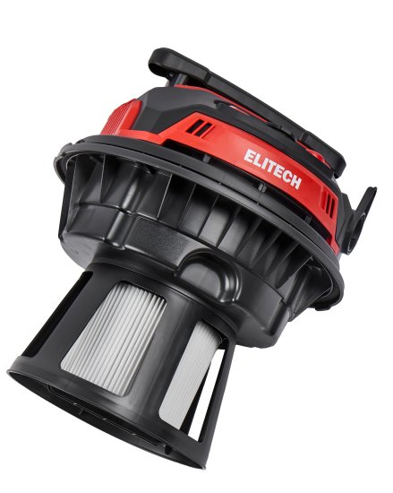 Пылесос строительный Elitech ПС 24-60А2, 2400 Вт, 60 л