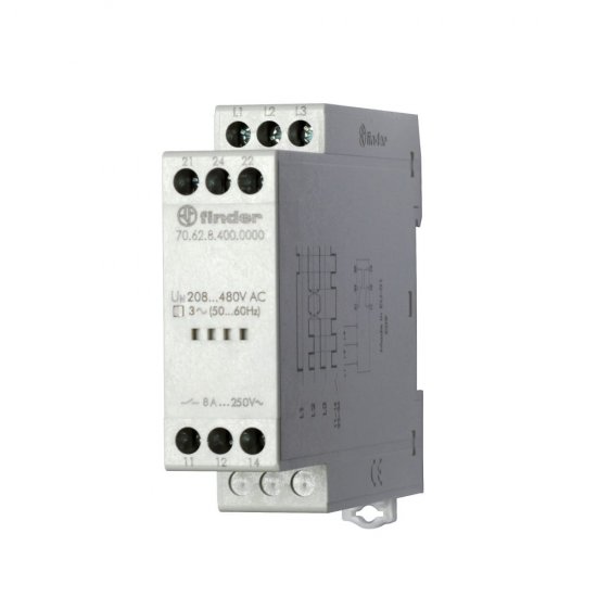 Контрольное реле для 3-фазных сетей Finder 706284000000