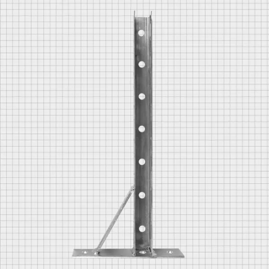 Кронштейн опорный мебельный левый 400x30x2