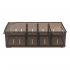 Контейнер для хранения Optima 24.2x12.9x44.7 см полипропилен цвет коричневый