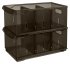 Контейнер для хранения Optima 16.5x12.9x30.5 см полипропилен цвет коричневый