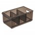 Контейнер для хранения Optima 16.5x12.9x30.5 см полипропилен цвет коричневый