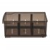 Контейнер для хранения Optima 16.5x12.9x30.5 см полипропилен цвет коричневый
