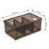 Контейнер для хранения Optima 16.5x12.9x30.5 см полипропилен цвет коричневый