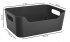 Корзина Scandi 27x10.5x19 см полипропилен цвет графит
