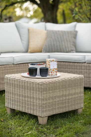 Набор садовой мебели Naterial Medena металл/стекло цвет белый: диван, стол и 2 стула