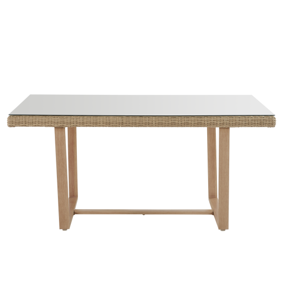 Набор садовой мебели Naterial Medena металл/стекло цвет белый: диван, стол и 2 стула