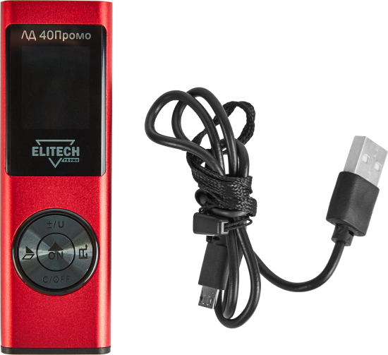 Дальномер лазерный Elitech ЛД40 с дальностью до 40 м