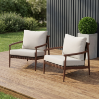 Набор садовой мебели Naterial Retro алюминий цвет коричневый кресло - 2 шт.