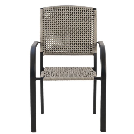 Стул Brut BRU001 56x64x86 см искусственный ротанг/сталь цвет графит