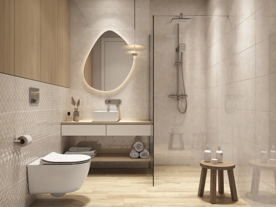 Плитка настенная Cersanit Milana 17355 29.8x59.8 см 1.425 м² глянцевая цвет бежевый