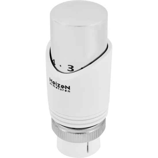 Термостатическая головка жидкостная Heizen TC-9 универсальное подключение белая