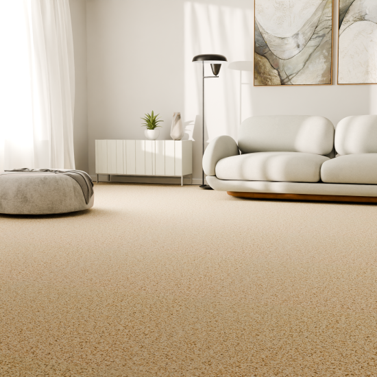 Ковровое покрытие «Глория», 3.5 м, цвет светло-бежевый