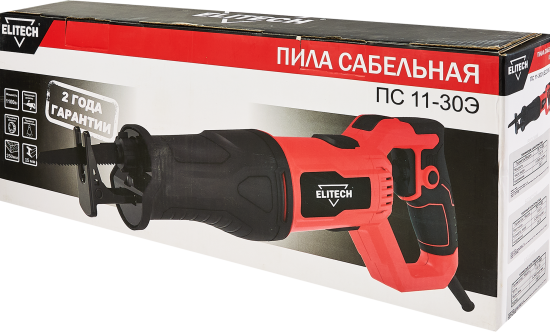 Пила сабельная сетевая Elitech ПС 11-30Э, 1100 Вт