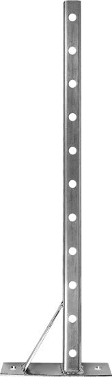 Кронштейн опорный мебельный левый 600x30x2