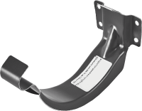 Держатель желоба карнизный сталь Интерпрофиль 80 мм 150 мм цвет серый