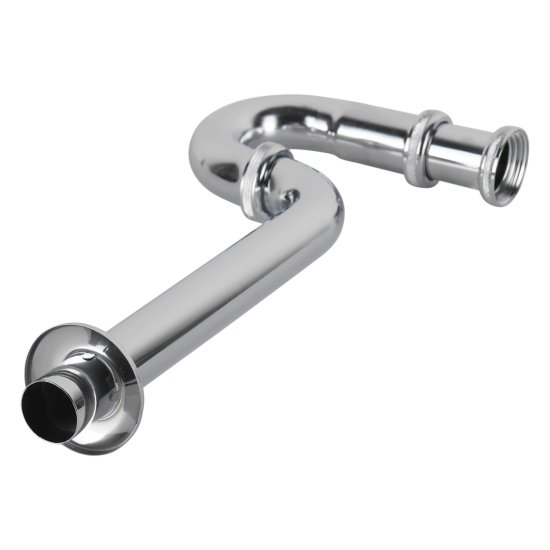 Сифон для раковины Alcadrain 1 1/4х32 мм без выпуска хром (A432)