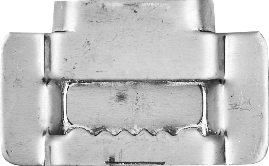 Зажим для тарной ленты 6.49x28.05x42.51 мм нержавеющая сталь 2 шт